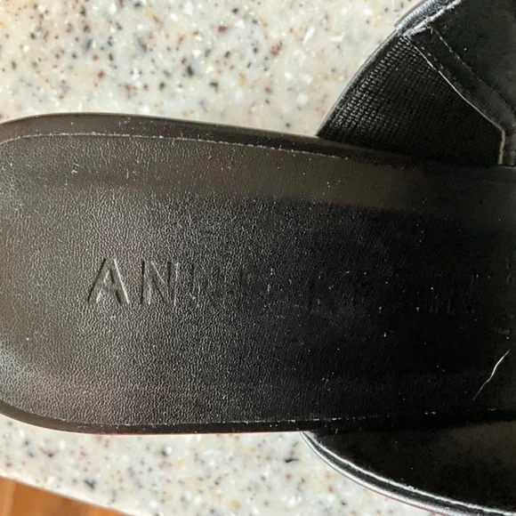 Anne Klein wedge heel mule slide Sandals - Picture 4 of 5